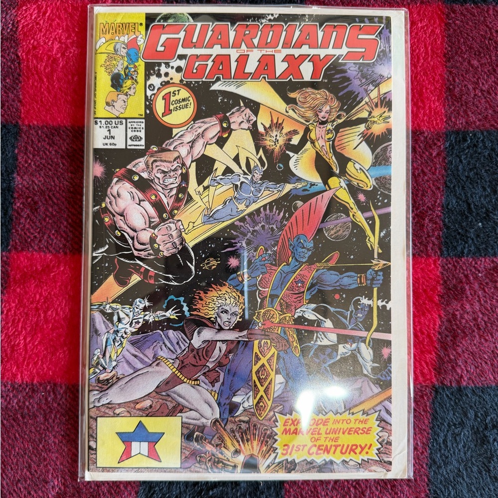 Marvel Guardians of the Galaxy Comic Cover - Red, Yellow, Blue